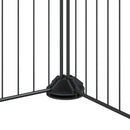 vidaXL 8 paneles fekete acél kisállatketrec ajtóval 35 x 35 cm