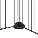 vidaXL 12 paneles fekete acél kisállatketrec ajtóval 35 x 35 cm