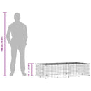 vidaXL 20 paneles fekete acél kisállatketrec ajtóval 35 x 35 cm