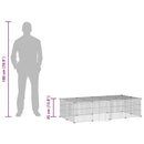 vidaXL 20 paneles fekete acél kisállatketrec ajtóval 35 x 35 cm