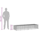 vidaXL 28 paneles fekete acél kisállatketrec ajtóval 35 x 35 cm