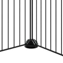 vidaXL 44 paneles fekete acél kisállatketrec ajtóval 35 x 35 cm
