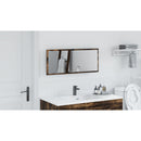 vidaXL Tükör LED -es lámpákkal Füstölt tölgy 90 x 8,5 x 37 cm Faanyag
