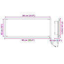 vidaXL Tükör LED -es lámpákkal Füstölt tölgy 90 x 8,5 x 37 cm Faanyag