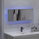 vidaXL Tükör LED -es lámpákkal Szürke Sonoma 90 x 8,5 x 37 cm Faanyag
