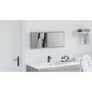 vidaXL Tükör LED -es lámpákkal Szürke Sonoma 90 x 8,5 x 37 cm Faanyag