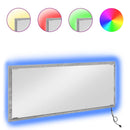 vidaXL Tükör LED -es lámpákkal Szürke Sonoma 90 x 8,5 x 37 cm Faanyag