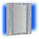 vidaXL szürke sonoma szerelt fa tükrös szekrény LED-del 40x12x45 cm