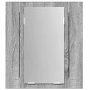 vidaXL szürke sonoma szerelt fa tükrös szekrény LED-del 40x12x45 cm