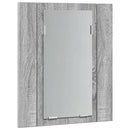 vidaXL szürke sonoma szerelt fa tükrös szekrény LED-del 40x12x45 cm
