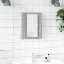 vidaXL szürke sonoma szerelt fa tükrös szekrény LED-del 40x12x45 cm