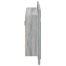 vidaXL szürke sonoma színű szerelt fa tükörszekrény LED-del 60x12x45cm