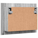 vidaXL szürke sonoma színű szerelt fa tükörszekrény LED-del 60x12x45cm
