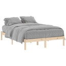 vidaXL tömör fenyőfa ágy matrac nélkül 137 x 190 cm