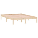 vidaXL tömör fenyőfa ágy matrac nélkül 137 x 190 cm