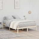 vidaXL tömör fenyőfa ágy matrac nélkül 137 x 190 cm
