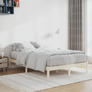 vidaXL tömör fenyőfa ágy matrac nélkül 137 x 190 cm