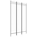 vidaXL fehér 3 paneles szövetparaván 120x200 cm