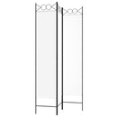 vidaXL fehér 3 paneles szövetparaván 120x200 cm