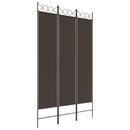 vidaXL 3 paneles barna szövet paraván 120x200 cm