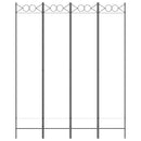 vidaXL 4 paneles fehér szövet térelválasztó 160x200 cm