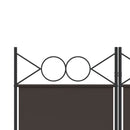 vidaXL 5 paneles barna szövet paraván 200x200 cm