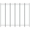 vidaXL 6-paneles fehér szövet térelválasztó 240 x 200 cm