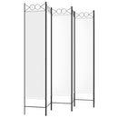 vidaXL 6-paneles fehér szövet térelválasztó 240 x 200 cm