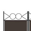 vidaXL 6 paneles barna szövet paraván 240x200 cm