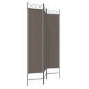 vidaXL 3 paneles antracitszürke szövet térelválasztó 120x220 cm