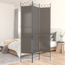 vidaXL 3 paneles antracitszürke szövet térelválasztó 120x220 cm