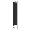 vidaXL 4 paneles fekete szövet térelválasztó 160x220 cm