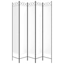 vidaXL fehér 5 paneles paraván 200x220 cm szövet