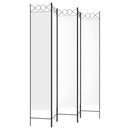 vidaXL fehér 5 paneles paraván 200x220 cm szövet