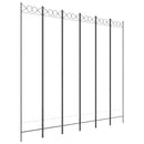 vidaXL 6-paneles fehér szövet térelválasztó 240x220 cm