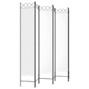 vidaXL 6-paneles fehér szövet térelválasztó 240x220 cm