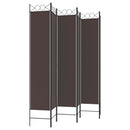 vidaXL 6 paneles barna szövet paraván 240x220 cm