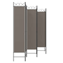 vidaXL 6 paneles antracitszürke szövet térelválasztó 240 x 220 cm
