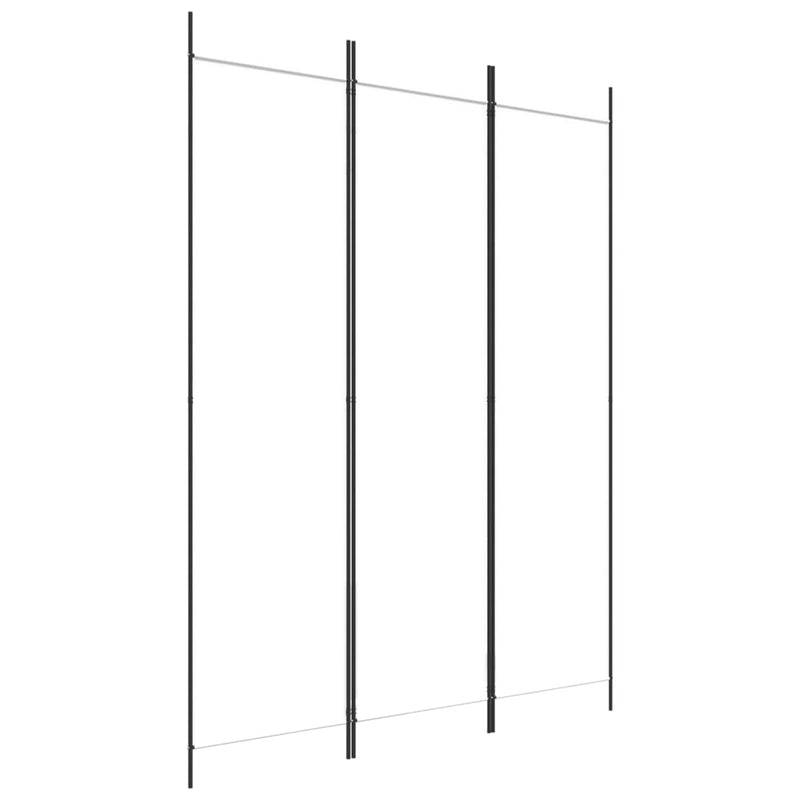 vidaXL fehér 3 paneles szövetparaván 300x180 cm