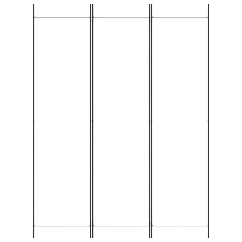 vidaXL fehér 3 paneles szövetparaván 300x180 cm