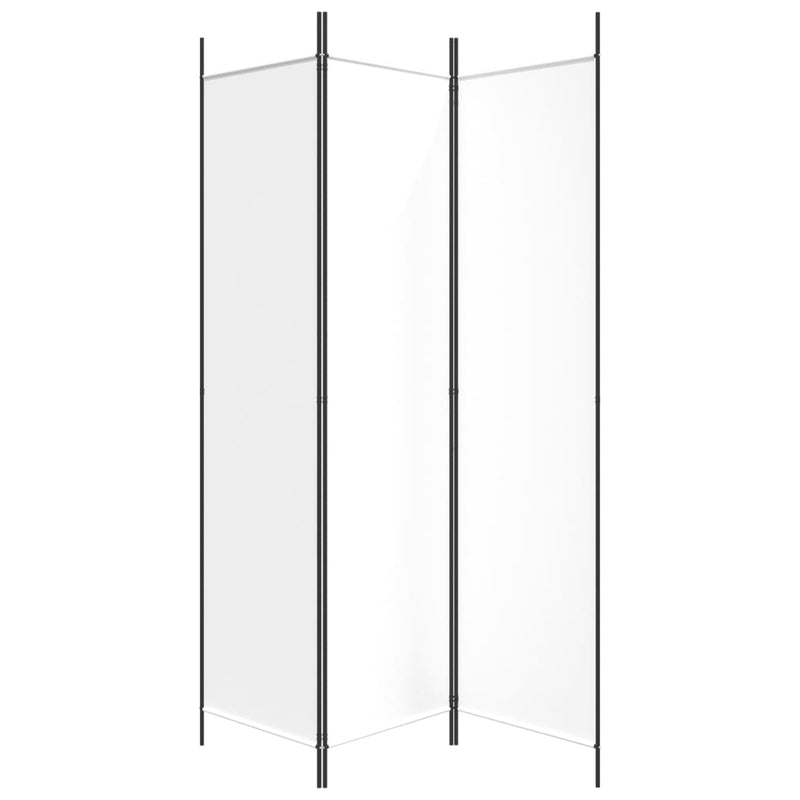 vidaXL fehér 3 paneles szövetparaván 300x180 cm