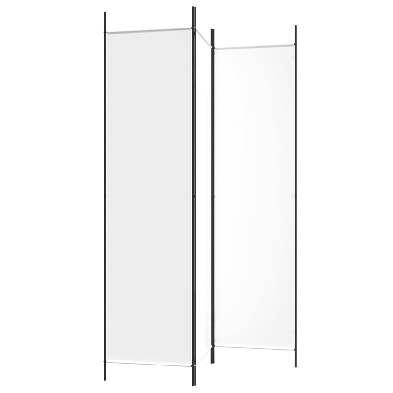 vidaXL fehér 3 paneles szövetparaván 300x180 cm