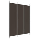 vidaXL 3 paneles barna szövet paraván 150 x 200 cm