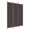 vidaXL 3 paneles barna szövet paraván 150 x 200 cm