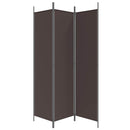 vidaXL 3 paneles barna szövet paraván 150 x 200 cm