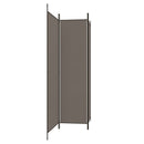 vidaXL 3 paneles antracitszürke szövet térelválasztó 150 x 200 cm