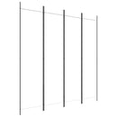 vidaXL 4 paneles fehér szövet térelválasztó 200 x 200 cm