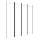 vidaXL 4 paneles fehér szövet térelválasztó 200 x 200 cm