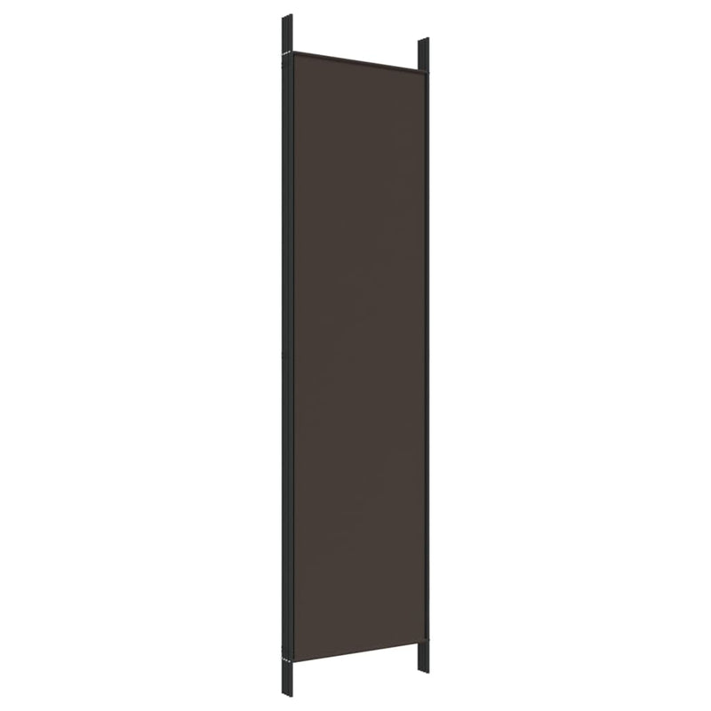 vidaXL 4 paneles barna szövet paraván 200x200 cm