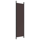 vidaXL 4 paneles barna szövet paraván 200x200 cm